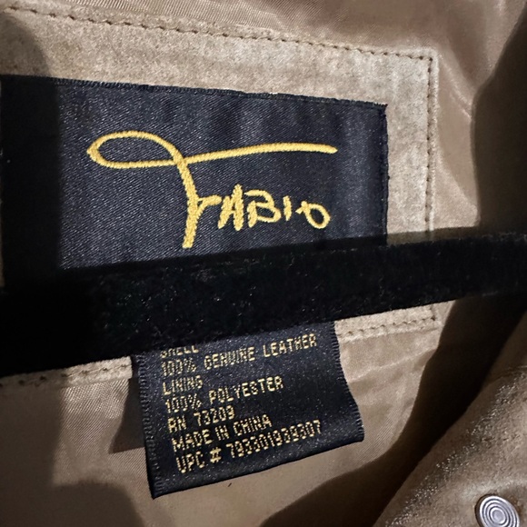 Fabio leather suede jacket large - Picture 2 of 4
